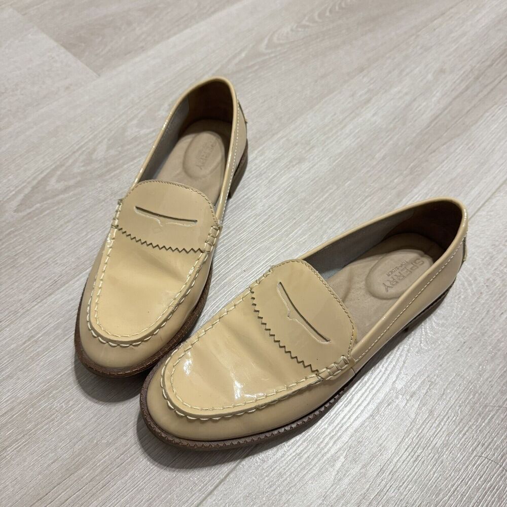 Sperry Emmes Women’s Tan Patent Leather Topsider US7.5